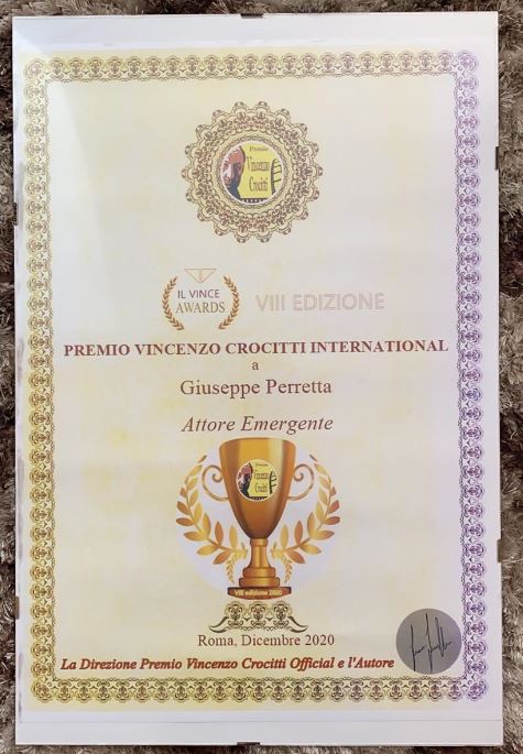 premio-crocitti-a-giuseppe-perretta Giuseppe Perretta vince il Premio Vincenzo Crocitti International come attore emergente